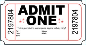 Carnival Ticket Invitation Template