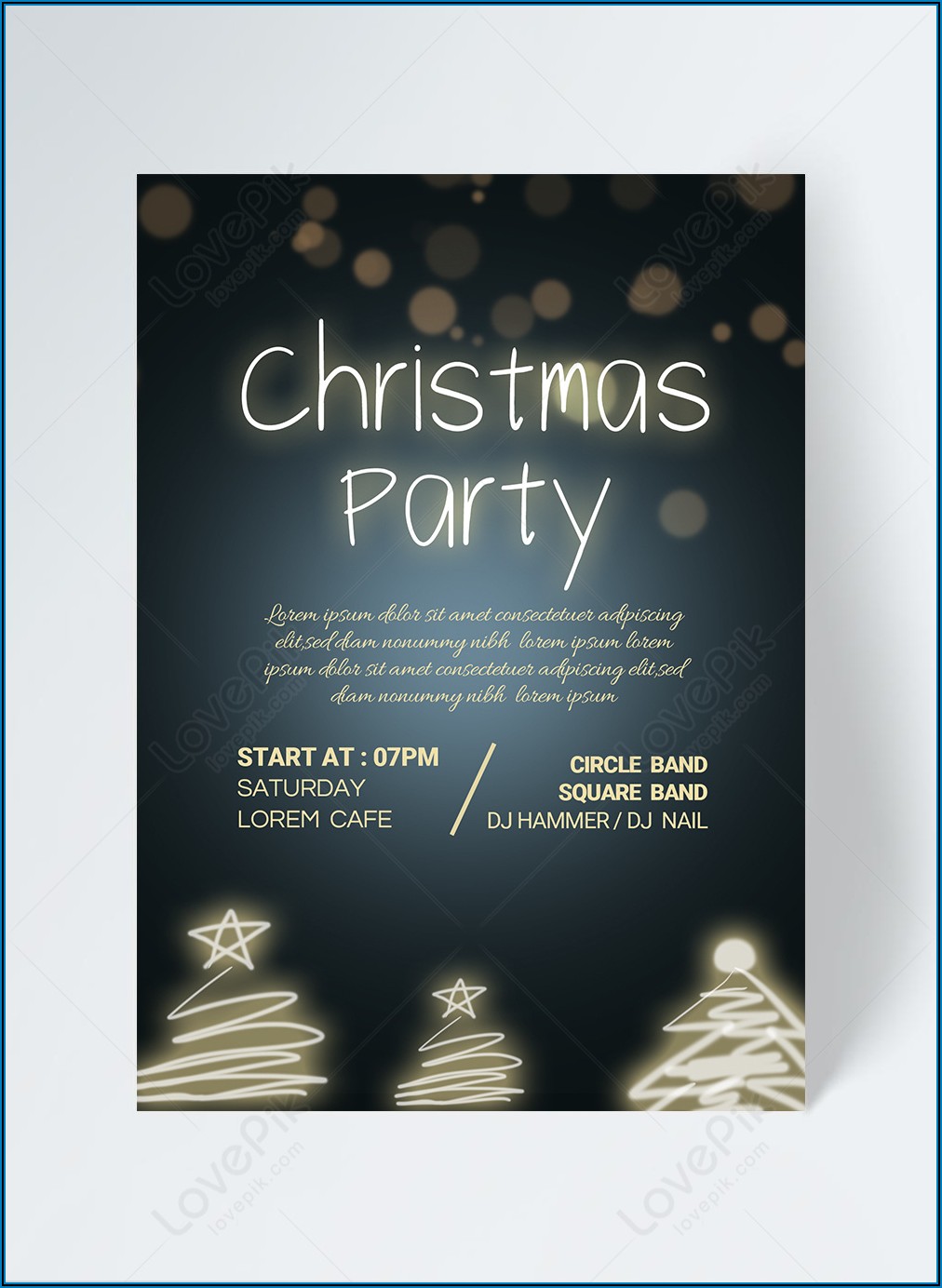 Christmas Party Invitation Template Free Download
