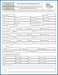 Commercial Insurance Quote Sheet Template