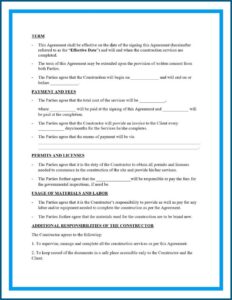 Contractor Terms And Conditions Sample