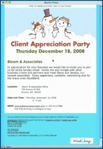 Corporate Holiday Party Invite Template