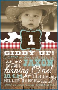 Cowboy Hat Birthday Invitation Template