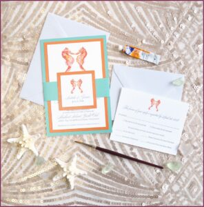 Custom Letterpress Wedding Invitations