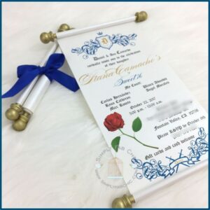 Custom Made Beauty And The Beast Invitations