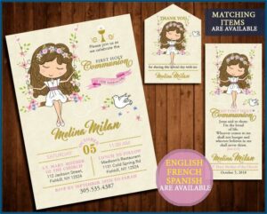 Cvs First Communion Invitations