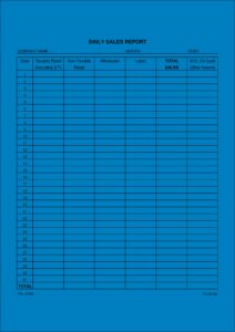 Daily Sales Activity Report Format Excel Free Download