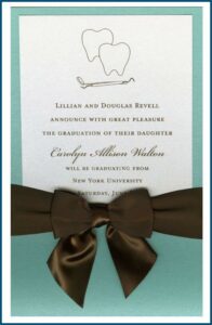 Dental Assistant Graduation Invitations