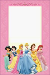Disney Princess Birthday Invitation Card Maker Free