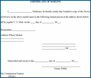 Divorce Decree Template Oklahoma