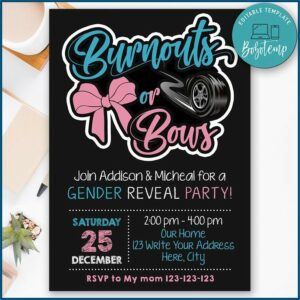 Diy Gender Reveal Invitations