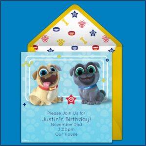 Dog Birthday Invitations Free