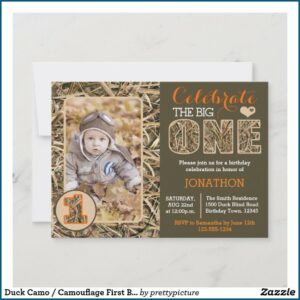 Duck First Birthday Invitations