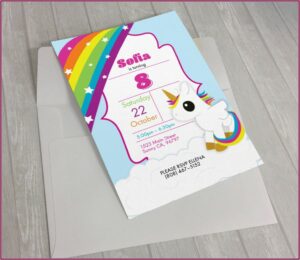 Editable My Little Pony Invitation Template