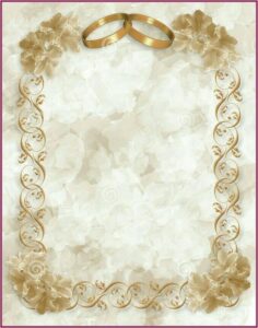 Engagement Invitation Card Background Template