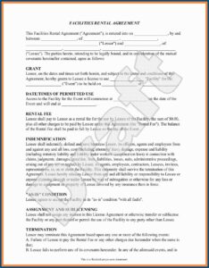 Event Space Rental Party Rental Contract Template