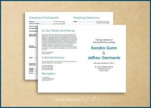 Folding Invitation Template