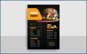 Food Menu Flyer Template
