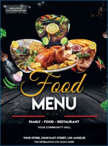 Food Menu Psd Flyer Template