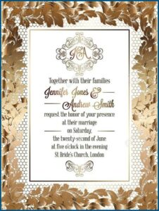 Formal Invitation Template Word Free