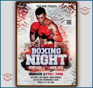 Free Boxing Invitations Templates
