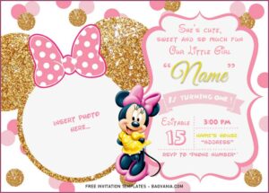 Free Minnie Birthday Invitation Templates