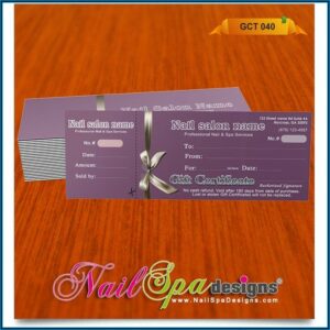 Free Nail Salon Gift Certificate Template