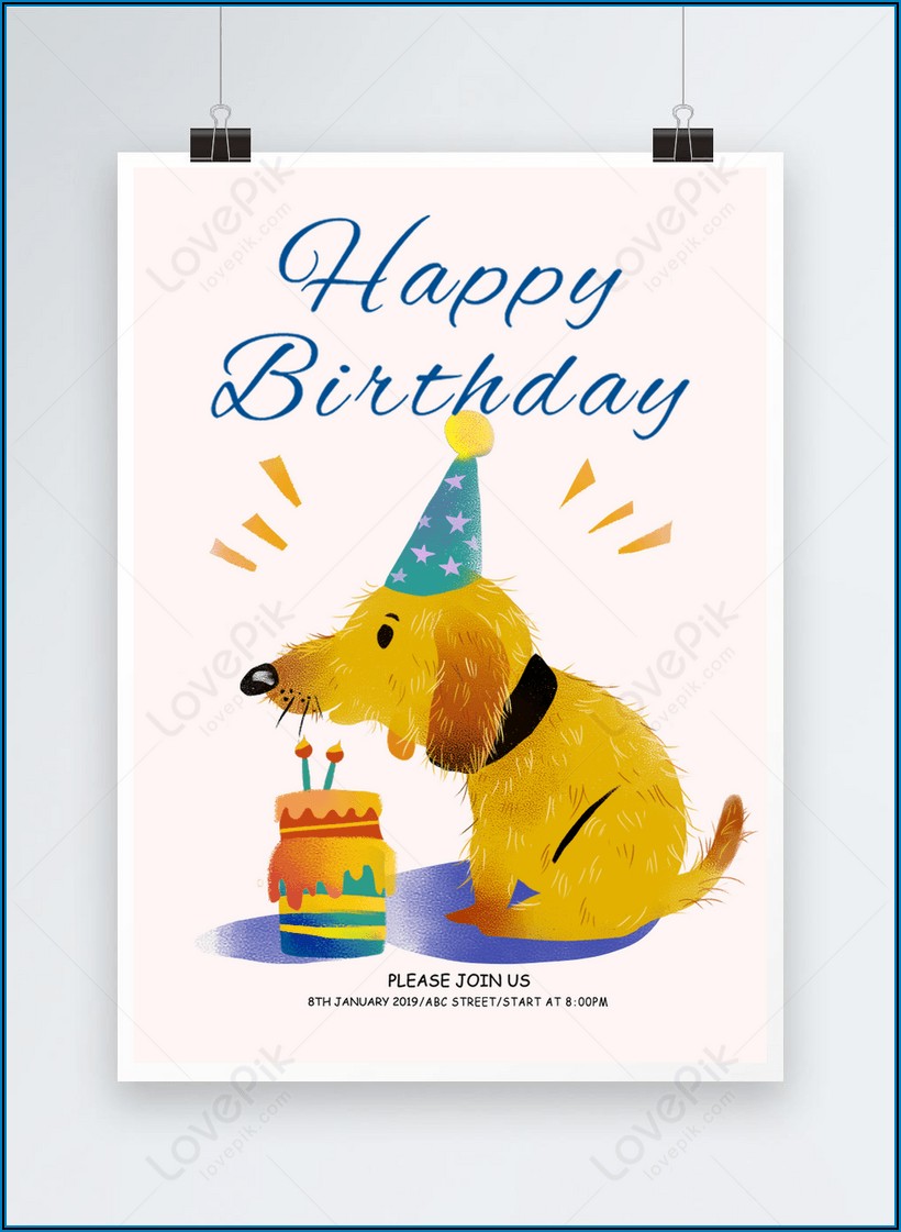 Free Online Dog Birthday Invitations