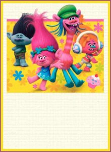Free Online Trolls Birthday Invitations