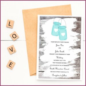 Free Printable Mason Jar Invitations