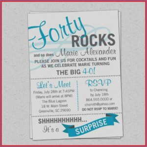 Funny Surprise Birthday Invitations