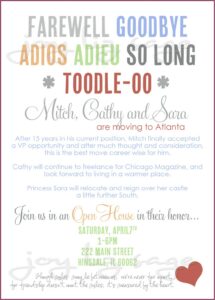 Goodbye Lunch Invitation Wording