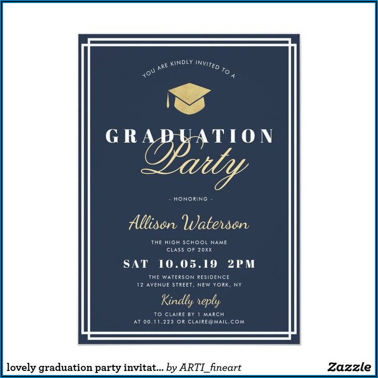 Graduation Party Invitation Card Design
