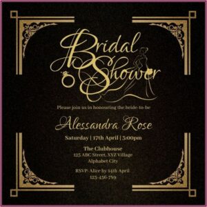 Great Gatsby Wedding Invitation Templates