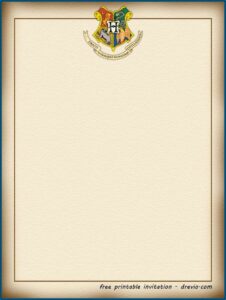 Harry Potter Hogwarts Letter Template Free