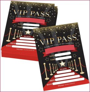 Hollywood Themed Sweet 16 Invitations