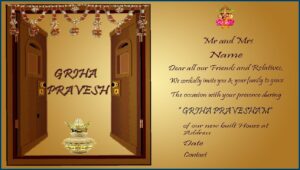 Housewarming Invitation In English Template