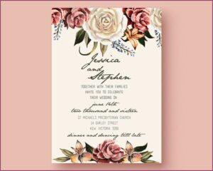 Illustrator Wedding Invitation Template Free