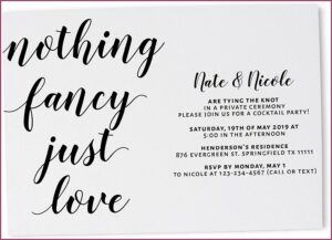 Informal Post Wedding Reception Invitation Wording