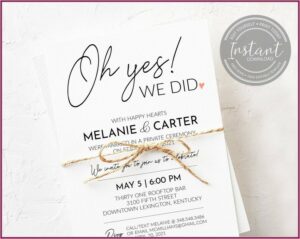 Informal Second Wedding Invitation Wording