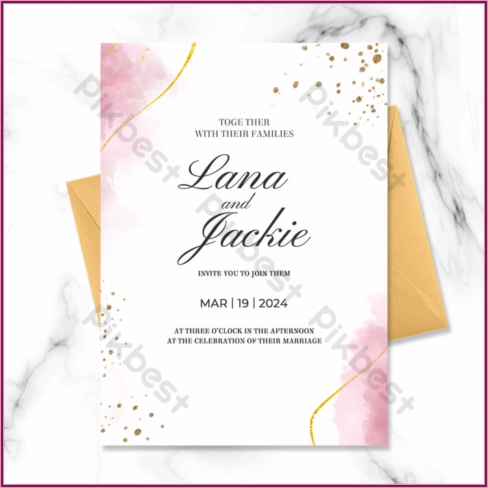 Invitation Card Background Psd Free Download