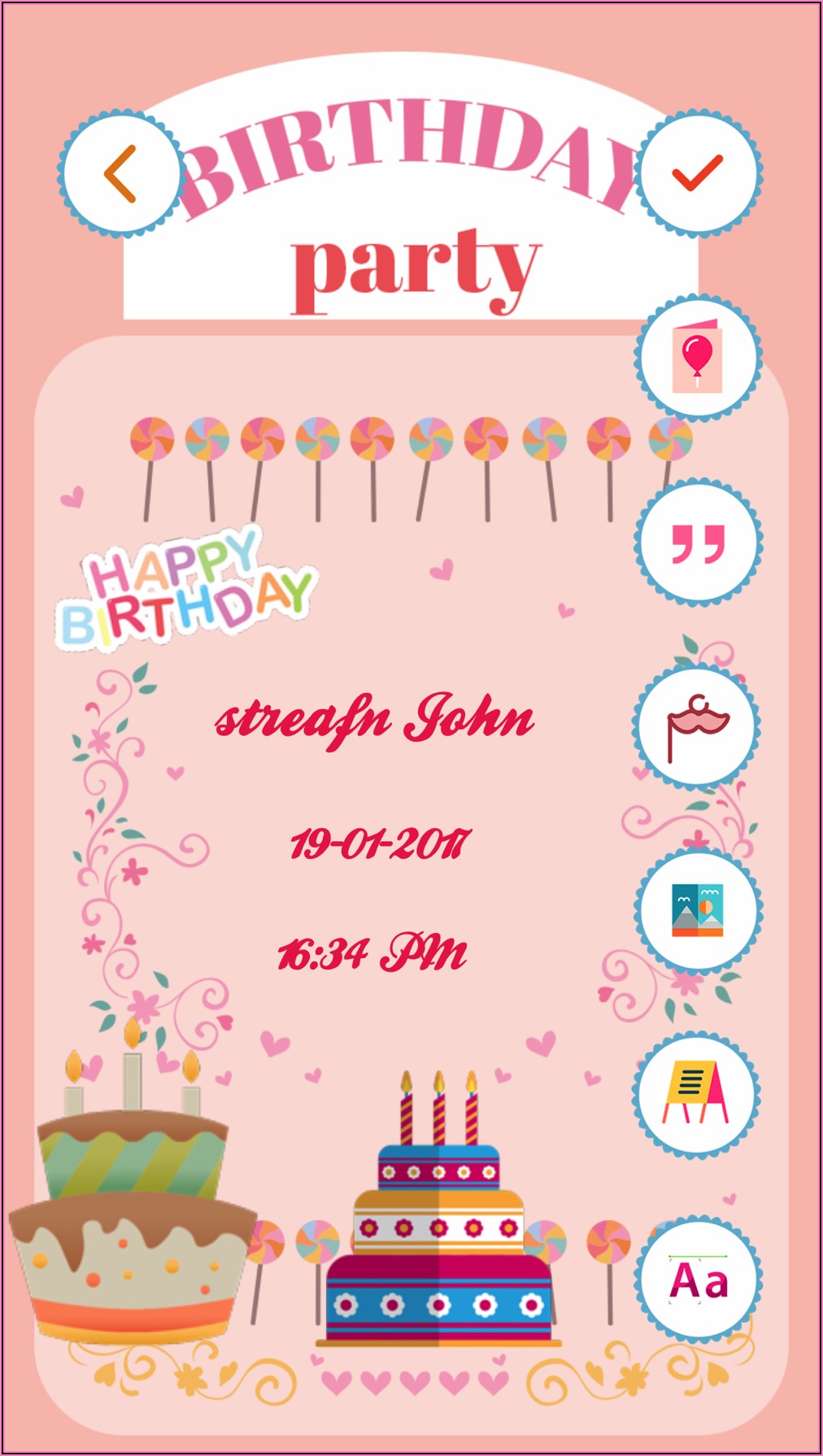 Invitation Card For Birthday Free Download