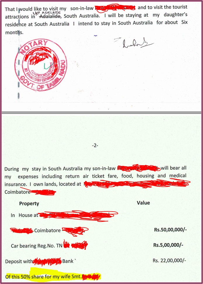 Invitation Letter For Australian Tourist Visa 600