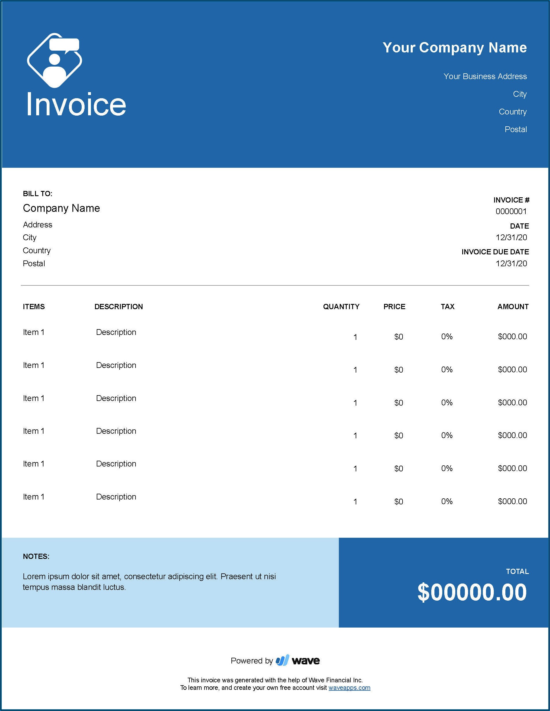 Invoice Sample For Consulting Services