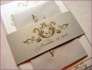 Ivory And Champagne Wedding Invitations