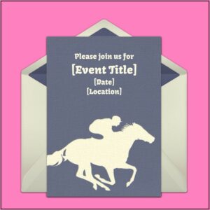 Kentucky Derby Online Invitations