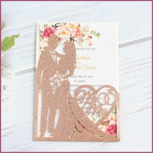 Laser Cut Out Invitation Holder