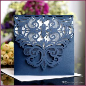 Laser Cut Wedding Invitation Holder