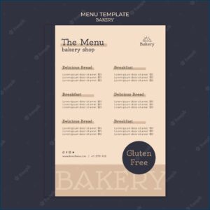 Menu Design Template Free Download Psd