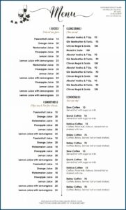 Menu Design Templates Word Free