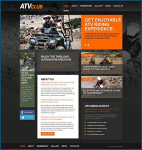 Motorcycle Club Website Template